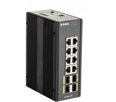 D-Link DIS-300G-12SW Switch Industrial Gestionable 8 Puertos Gigabit + 4 Puertos SFP