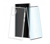Muvit Pack Funda Cristal Soft Transparente + Cristal Templado para Samsung Galaxy Note 10 Plus