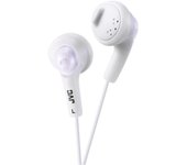 Auriculares JVC con cable, refuerzo de graves, neodimio, blancos, jack 3.5mm
