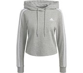 Sudadera corta con capucha para mujer adidas Essentials 3-Bandes