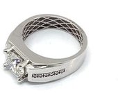 SELLO ORO 18K CON DIAMANTE DE LABORATORIO