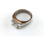 SELLO ORO 18K CON DIAMANTE DE LABORATORIO