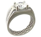 SELLO ORO 18K CON DIAMANTE DE LABORATORIO
