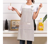 Wholesale Cotton Linen Apron with Stripes, One Pack