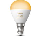 Philips Hue White Ambiance Bombilla esférica - Bombilla inteligente E14