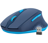 natec siskin raton optico inalambrico 2400 dpi azul