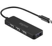 approx hub usb tipo-c 3usb 2.0 + 1puerto usb 3.0
