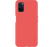 funda oppo silicona modelos  a52 a72 rojo