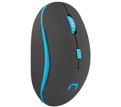 raton natec martin optico inalambrico 1600dpi negro azul