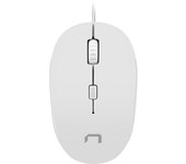 raton natec sparrow optico 1200 dpi blanco