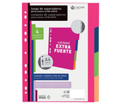 juego separadores polipropileno extra fuerte 6 posiciones carchivo 49050699