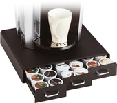organizador la hora del cafe 3 cajones para capsulas 325x340x65 mm negro archivo 2000 cd902 ne