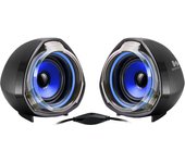 altavoces 2.0 woxter big bass 70 negro-azul