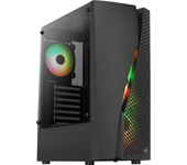 caja aerocool  wavebkv3 caja pc atx cristal templado 4xventilador rgb negrorgb negro