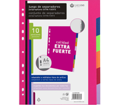 juego separadores polipropileno extra fuerte 10 posiciones carchivo 49051099