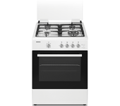 cocina de gas infiniton cc60ble 4 zonas coccion blanca