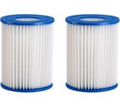 Cartuchos filtro piscina set de 2 azul 89x79mm