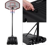 Canasta de baloncesto móvil altura ajustable 310cm