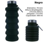 Botella De Agua Reutilizable Libre De BPA En Silicona Para Expediciones Al Aire Libre Y Senderismo