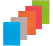 Campus - Cuadernos A4 Cuadrícula 4mm, Tapa Polipropileno, 80 Hojas, Pack de 5 Blocs - Alta Calidad