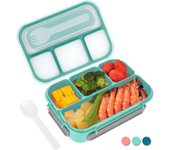 Fiambrera Bento para adultos, a prueba de fugas, apta para lavavajillas y congelador, sin BPA