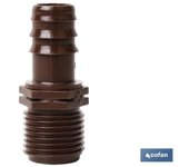Cofan - Conector de Empalme Mixto para Riego por Goteo y Aspersión | Rosca 3/4" | Uso Versátil