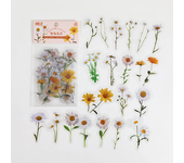 Natural plant collection Green Leaf Decorative PVC Stickers Scrapbooking Label Diary Stationery Album Phone Cup Journal Planner
