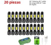 LED Strong Light Flashlight Mini Portable Side Light Rechargeable Long Range Portable Outdoor Household Small Flashlight