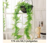 1pc Persian fern Leaves Artificial Hanging Plants Vines Home Wedding Christmas Decor Plastic Grass Wall Balcony Room Decoration