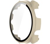 Para Garmin forerunner 965 duro PC reloj caso marco protector con película de vidrio templado HD