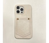 Luxury Denim Leather Card Bag Case For iPhone 15 14 13 12 11 Pro Max