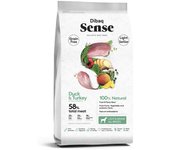 Dibaq Sense Dog, comida para perros, pato y pavo, light, senior, pienso sin cereal, 12 Kg