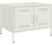 vidaXL Mesa de centro de acero laminado en frío 68x50x50,5 cm Negro, Rosa, Antracita Mesita de Salón o Comedor o Auxiliar Mesa de Café Meuble Salón