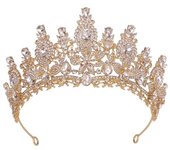 Tiara de cristal con forma de gota de agua de lujo para mujeres, bodas, niñas, fiestas de cumpleaños, corona, accesorios para el cabello