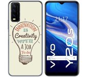 Tumundosmartphone Funda Gel Tpu para Vivo Y20s / Y11s diseño Creativity Dibujos