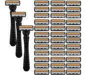 Men's Classic Manual Razor Vintage Water Wash Razor Blade Sharp Blade Anti scratch Three Layer Blade Razor