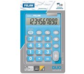 Milan calculadora touch duo 10 digitos dual blister azul