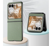 For Motorola Razr 50 Ultra Mooto Razr40 Carbon Fiber Pattern Plain PU Leather Phone Case Solid Color Anti-drop Protective Cover