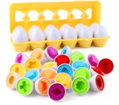 Baby Learning Educational Toy Smart Egg Toy Games Shape Matching Sorters Toys Montessori Eggs Toys For Kids Children 2 3 4 Years