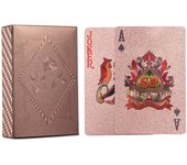 Rose Gold Playing Cards - Waterproof Plastic Poker Deck, Foil Pokers, Magic Cards - Card Collectors and Gambling Enthusiasts