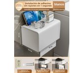 Toilet Tissue Box Wall Mounted Toilet Paper Dispenser Box Bathroom Storage Rack