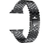 Stainless steel strap for Apple watch band 45mm 44mm 40mm 49mm 41mm Fish-scale Metal Link bracelet iWatch Series 9 8 se ultra 2