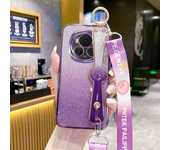 Crossbody Strap Glitter Wristband Case for Honor Magic 6 5 4 Pro X9A X9B X8A X8B X7A X50 X40 X30 X200 X100 Pro Silicone Cover