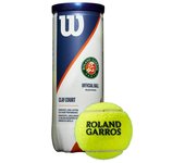 Bote Wilson de 3 Pelotas de Tenis Roland Garros Clay Court