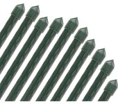 SUINGA Pack 100 Tutor de Bambú plastificado 180 cm (14-16mm), Varillas para Plantas y Árboles, Tutores para Tomates y Plantas trepadora