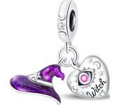 2024 New Original 925 Silver Halloween Beads For Pandora Bracelet DIY Flying Witch Charm For Women Jewelry Fashion Gift