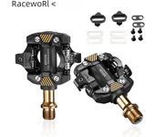RACEWORK-pedales SPD autolocantes para Bicicleta de Montaña, tacos de rodillo, reposapiés, piezas de Bicicleta