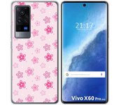 Funda Gel Tpu para Vivo X60 Pro 5G diseño Flores Dibujos
