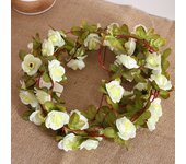 Kahaul Artificial Rose Flower Silk Vine Wedding Garland Home Room Party Wedding Event Arch Background Wall Christmas Decoration