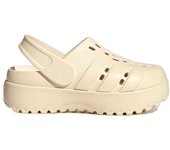 Zuecos Adidas Adilette Clog Platform para mujer en color blanco
